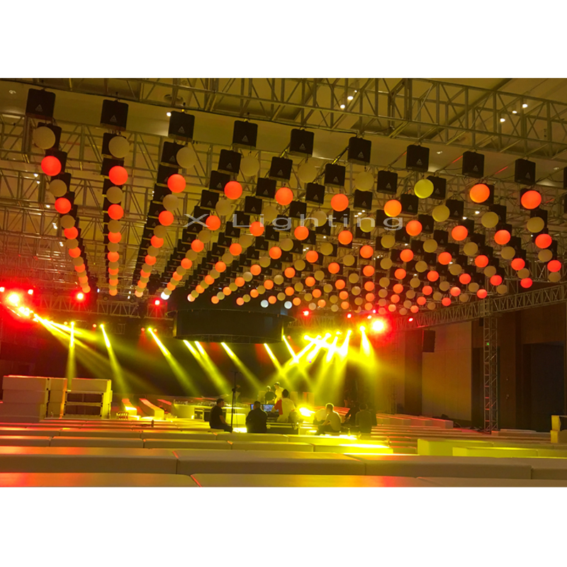 Professional Stage Light LED DMX Winch LED RGB Colorful Lifting Ball Kinetic Lighting