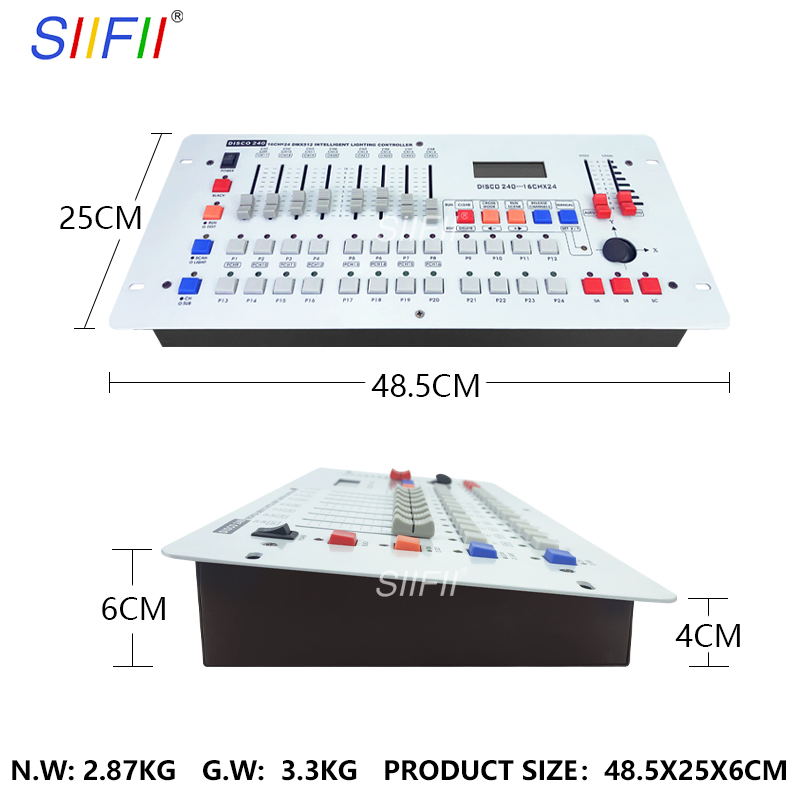 High Quality Stage Lighting Console LED Dimmer Control Pioneer DJ 240 DMX Controller for Bar KTV