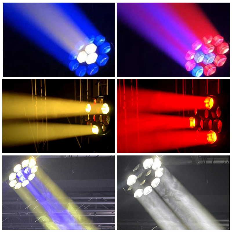 Stage Lights RGBW 4 in 1 Zoom 12X40W Wash LED Moving Head Light for Theater