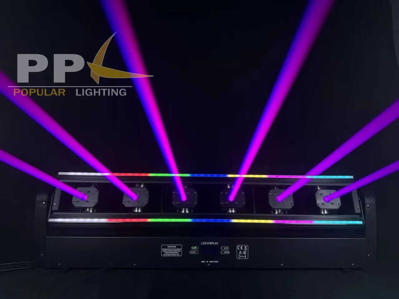 6 Heads RGB Laser Bar Light with LED Strip for Party &amp; Stage Lighting