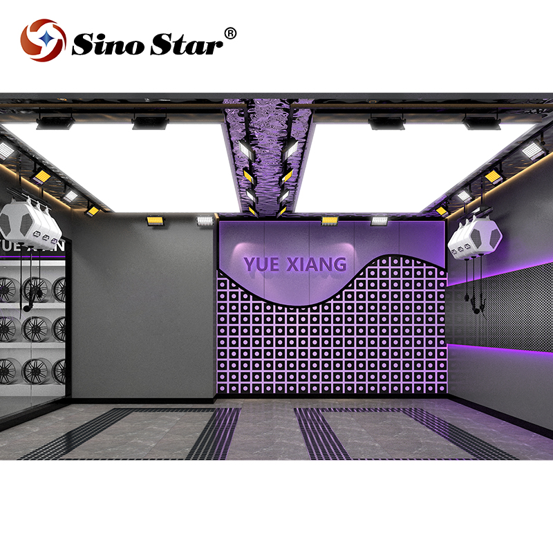 Professional Drawing Design and Custom Logo 2.4*4.8m LED Ceiling Panels Fixtures for The Car Polishing and Coating Booth