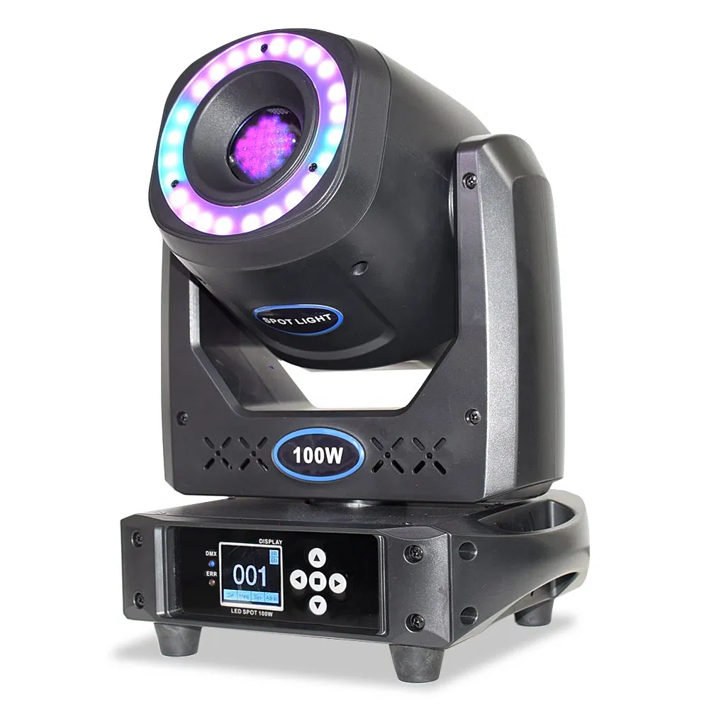 DJ Beam Spot DMX Moving Head Lighting 100W Disco Spot LED Stage Light Gobo Spot Lyre