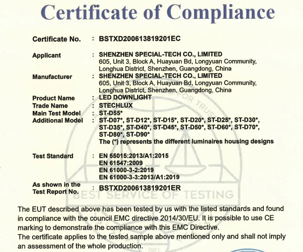 CE Certificate