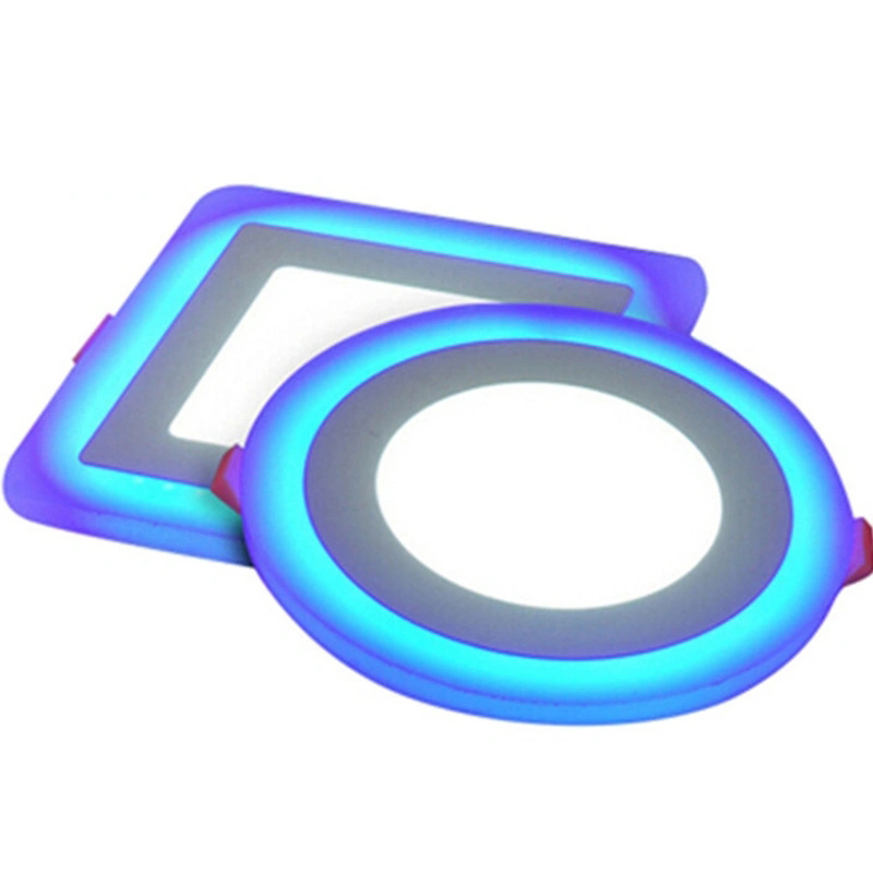 Remote Control 2 Color 12+4W 3+3W 18+6W 6+3W Slim Round Square Double Color LED Office Panel Lights