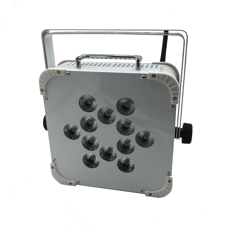 High Quality 12X18W Rgbwauv 6in1 Battery DMX512 Wi-Fi Remote Powered LED Stage PAR Light for DJ Disco Club Church Party Theater Show Event