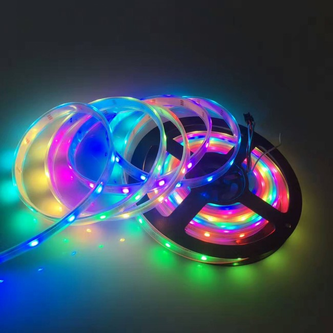 DC12V/24V Waterproof Flexible DMX LED Glue Strip Light for Stage Wedding DJ
