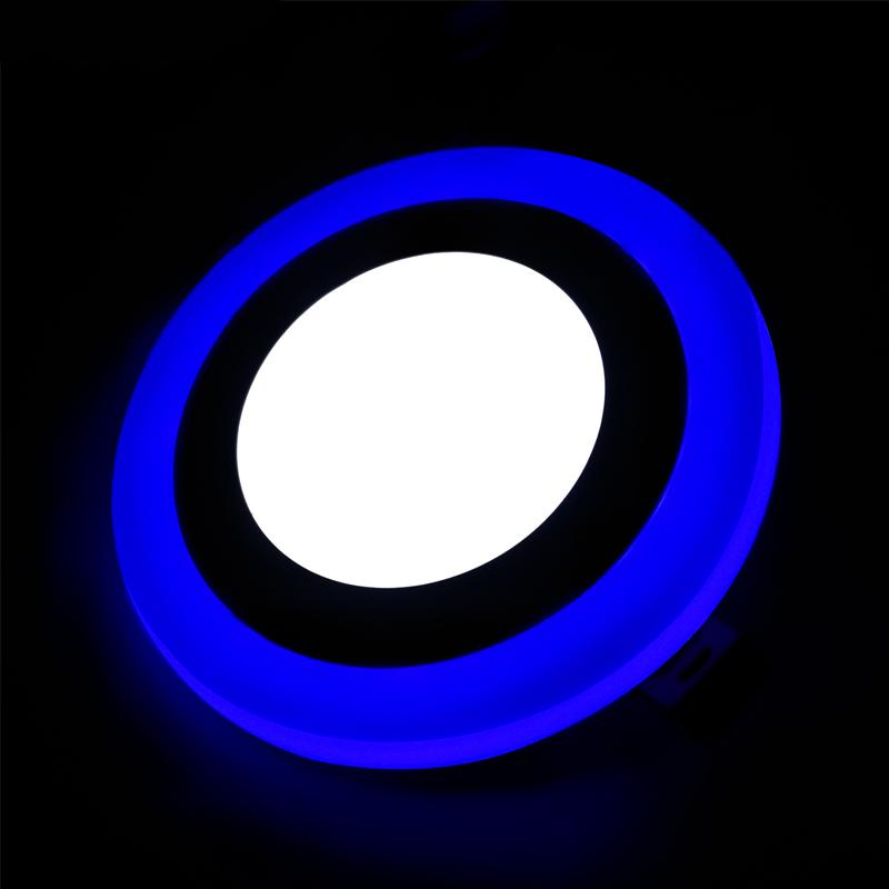 Remote Control 2 Color 12+4W 3+3W 18+6W 6+3W Slim Round Square Double Color LED Office Panel Lights