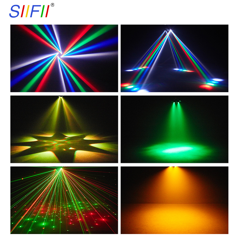 High Brightness 4 Arms 100W RGBW LED Bee Eye Beam Strobe Laser Colorful Strip Light Good Effect Moving Head Light for Bar Stage