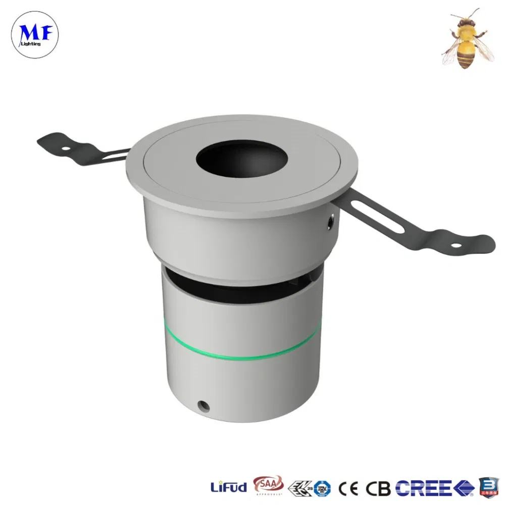 5W/7W/8W/12W/20W Modern Indoor Lighting Ceiling Angle Adjustable Recessed Aluminum LED Spot Down Light for Hotel Bedroom Living Room Stairway