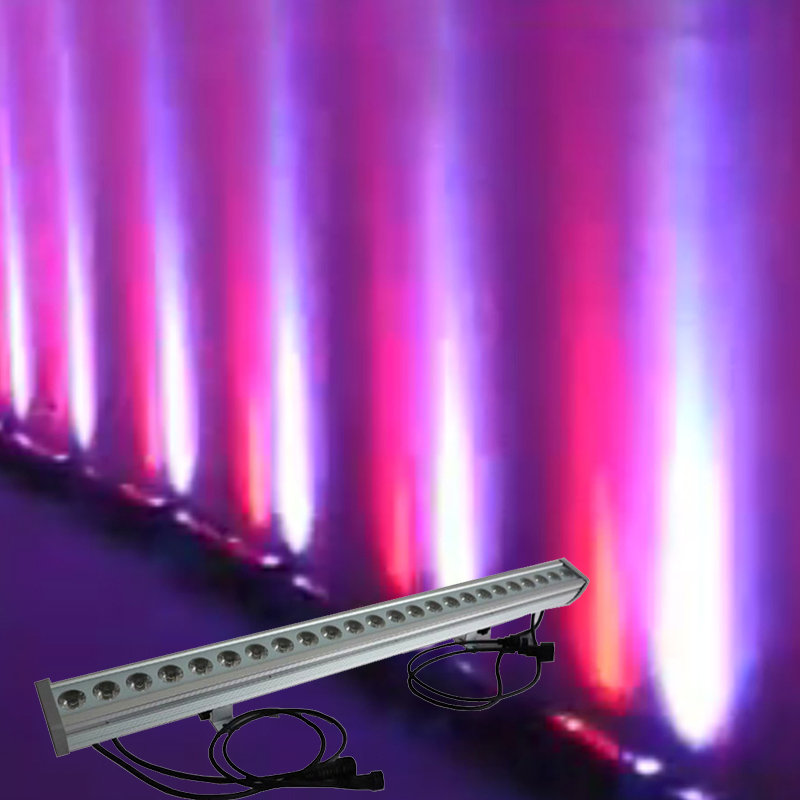 High Quality Outdoor Waterproof Pixels 24X10W 4in1 RGBW LED Effect Matrix Bar City Wall Washer Stage Lighting for DJ Disco Wedding Party Show Church Theater