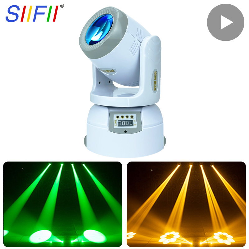 KTV Private Room Intelligent 100W Mini LED Spot Beam Moving Head Stage Bar Rotating Beam Light