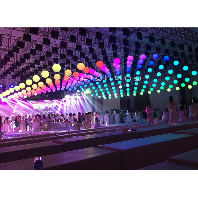 New Design! Professional Stage RGB DMX LED Lift Ball Kinetic Lighting