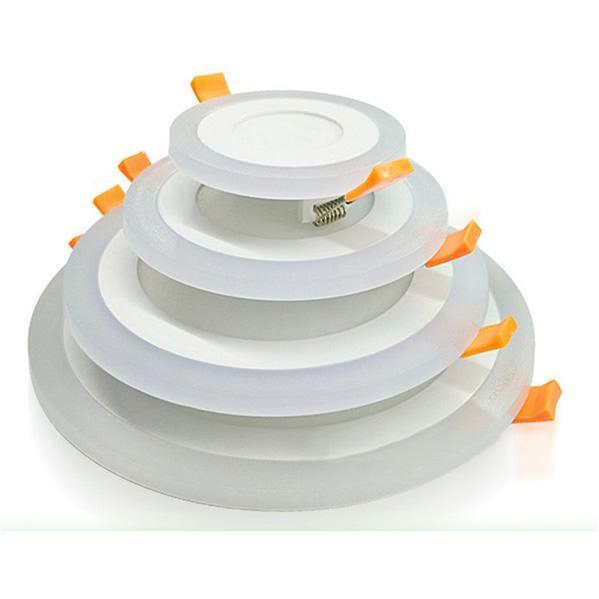 Remote Control 2 Color 12+4W 3+3W 18+6W 6+3W Slim Round Square Double Color LED Office Panel Lights