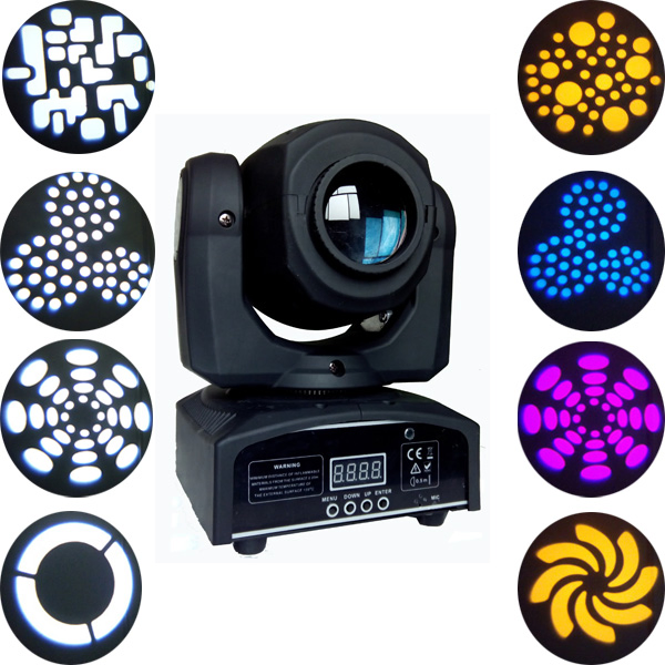 Professional DJ Equipment Party Lights Zoom Wash LED Stage Light Professional 10W Gobo Mini LED Moving Head Light