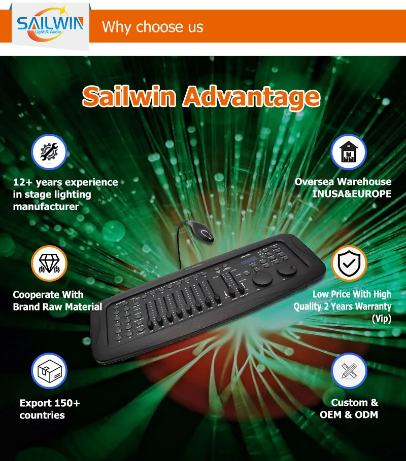 Stage Lighting Console View 1