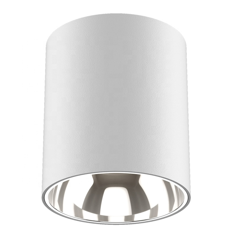 CRI95 Anti Glare Dimmable Square COB Round Surface Ceiling Mount Downlight Outdoor Cylinder Spot LED Ceiling Lighting IP65