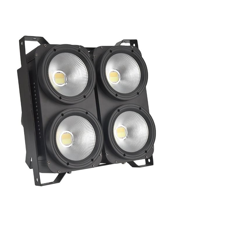 Stage Light 4 Eyes 4*100W DMX512 COB Strobe Blinder Audience LED PAR Light for Stage Lighting
