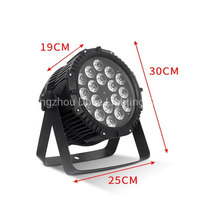 Aluminium Body DMX LED Waterproof Slim Flat PAR Can Lights 18PCS 6 in 1 Party Wedding Club Outdoor DJ PAR Light RGBW 4in1 5in1 6in1 LED PAR Can Stage Lighting