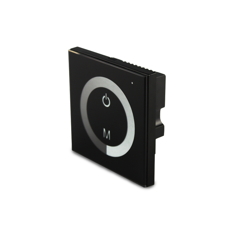 DC12/24V 3 Keys Wall-Mounted Touch Glass Switch 86 Type Touch Panel Control Wall Mounted Controller LED Dimmer for LED Strip