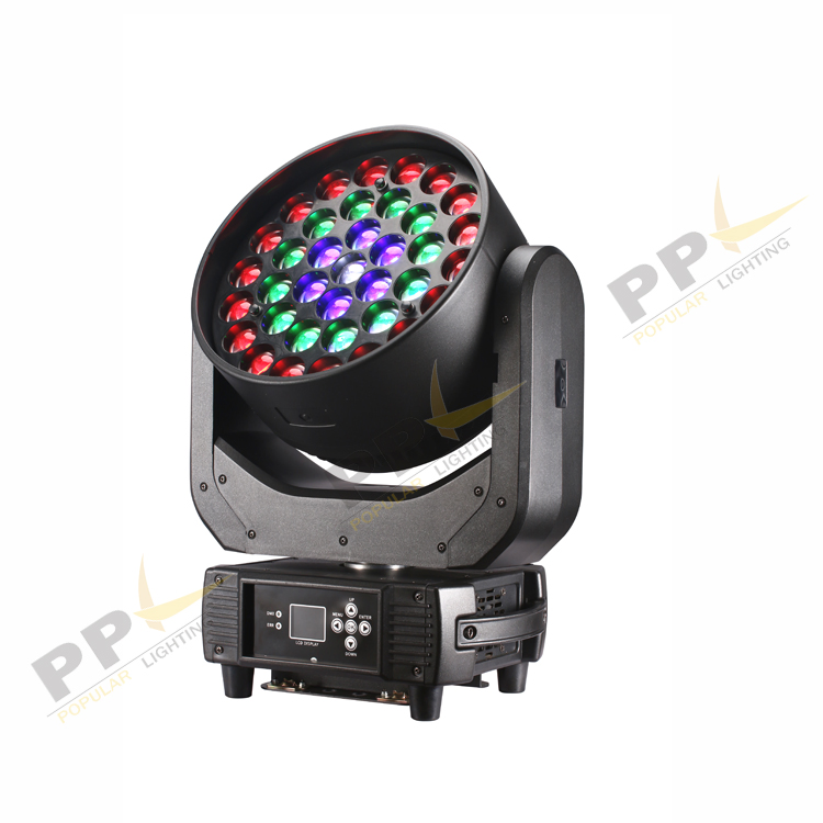 37PCS 15W LED Moving Head Zoom Light with Smooth Color Transitions