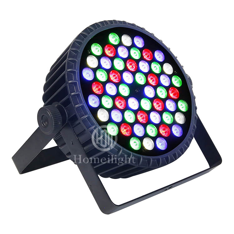 LED Flat PAR Can 54X3w 4 In1 RGBW DMX LED Uplight LED Stage Wash DJ Club PAR Light