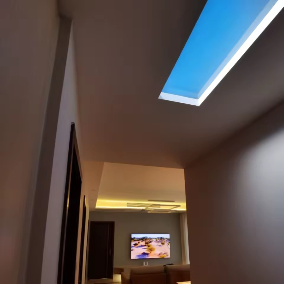 Indoor Ceiling Skylight Decorative Slim Recessed LED Blue Sky Panel Lights