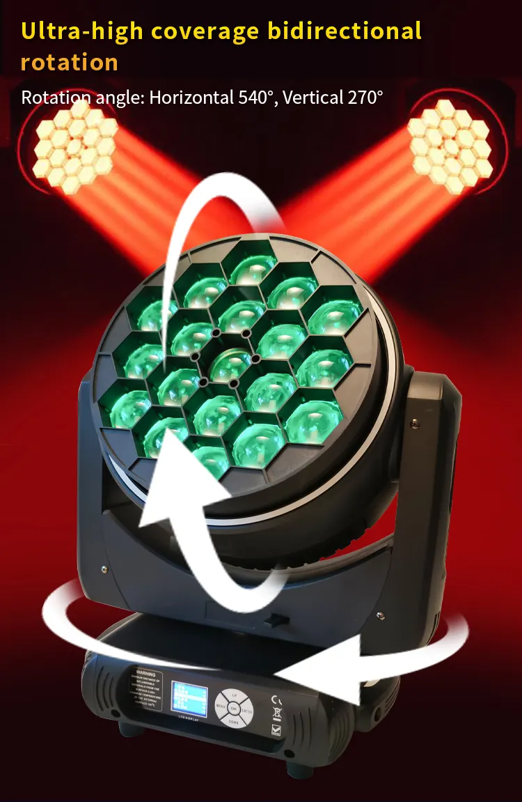 LED Bee Eye Zoom Wash Moving Head