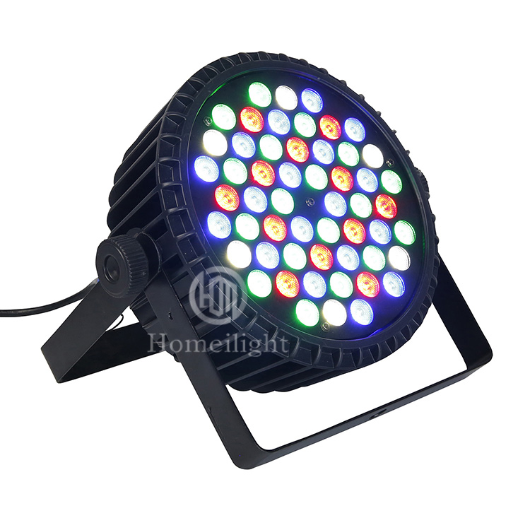 LED Flat PAR Can 54X3w 4 In1 RGBW DMX LED Uplight LED Stage Wash DJ Club PAR Light
