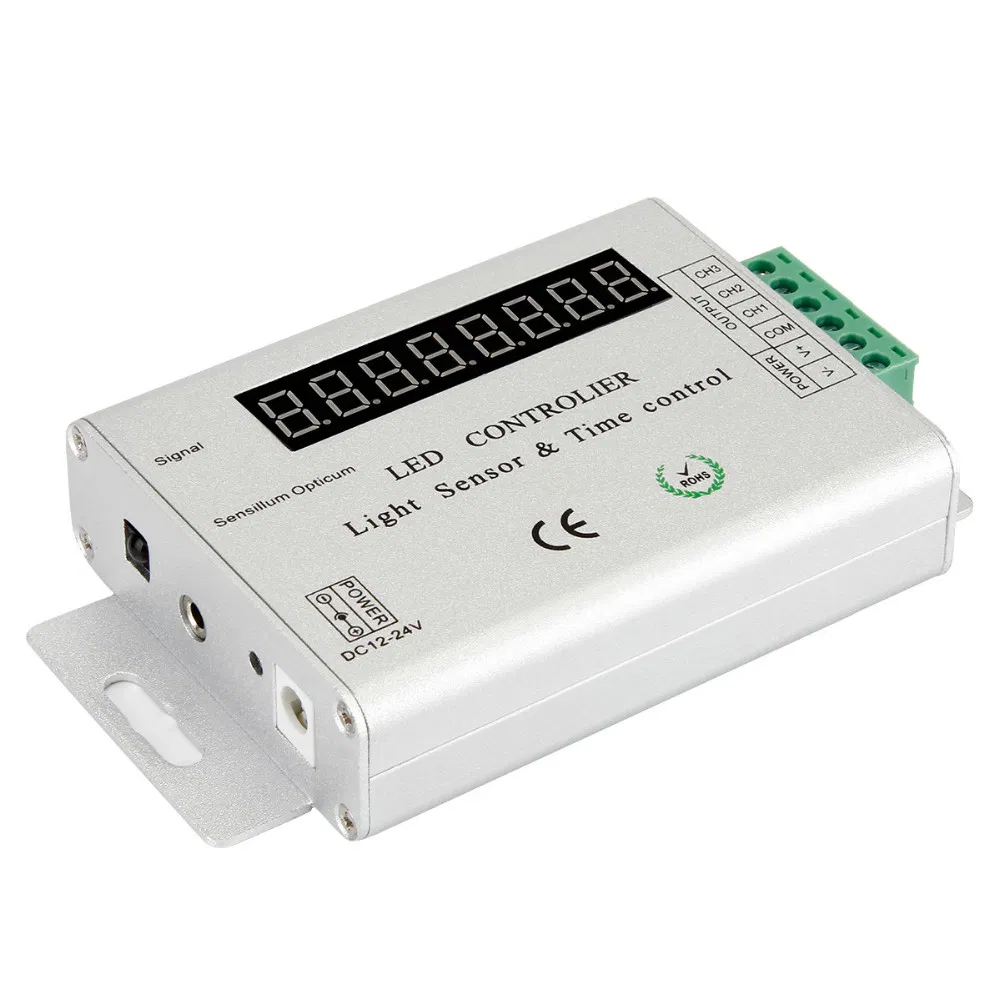 24 Key Intelligent Light-Sensitive Time Controller DC5 12 24V Single Color Automatic Time LED Dimmer