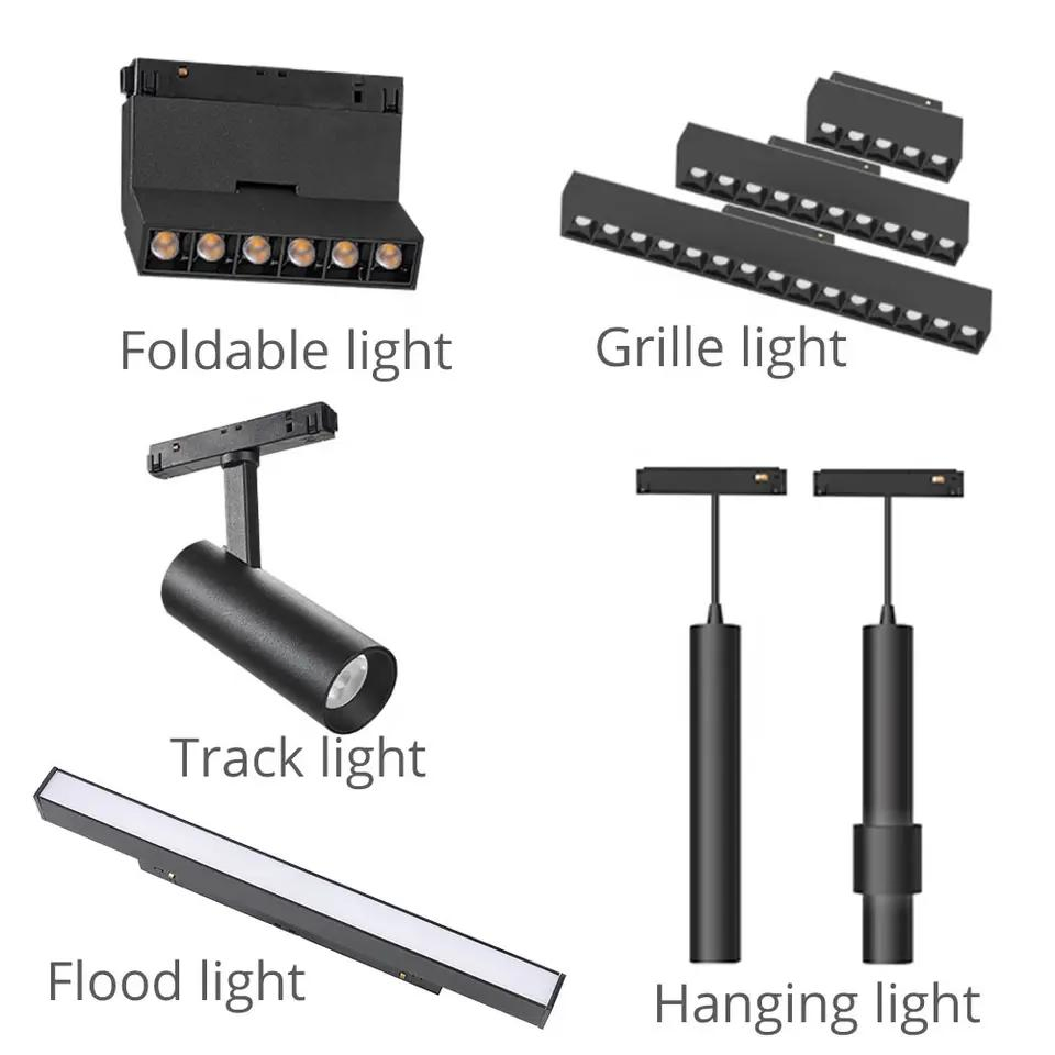 High Quality Aluminum Low Voltage 48V Smart Dali Rail LED Magnetic Track Lights System