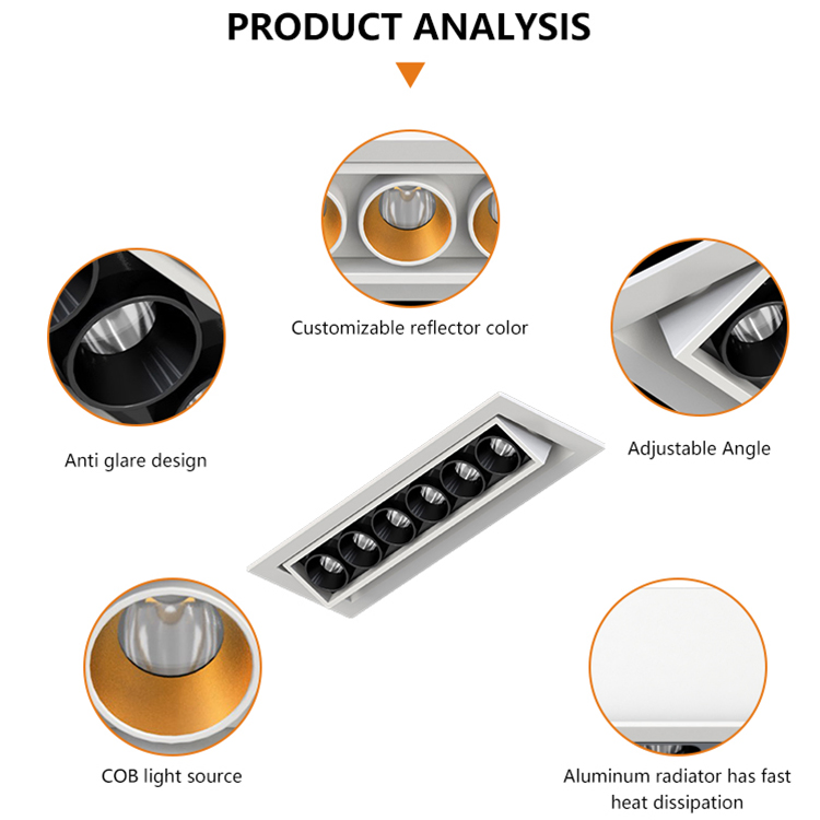 Versatile Linear LED Downlight for Modern Indoor Lighting