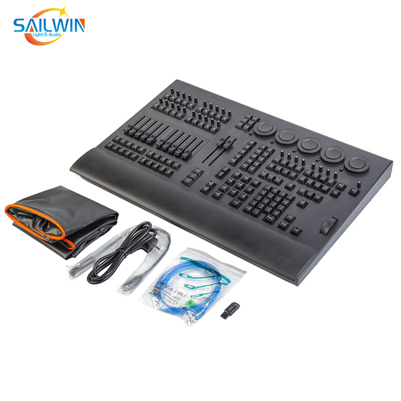 Ma3 DMX Lighting Controller on PC Command Wing Fader Wing Console