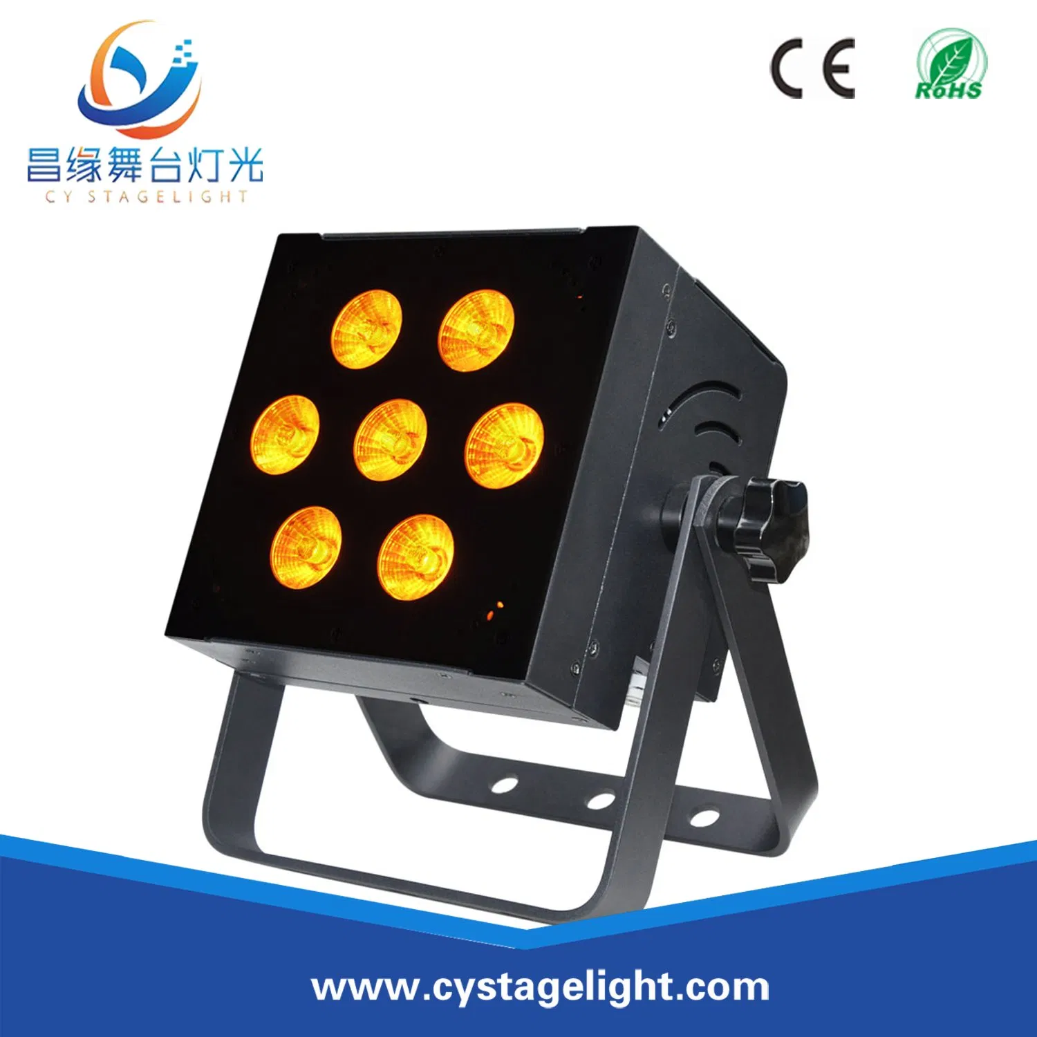 Stage/Wedding/Party Light Rgbwauv Battery 7*12W Portable Wireless DMX LED PAR