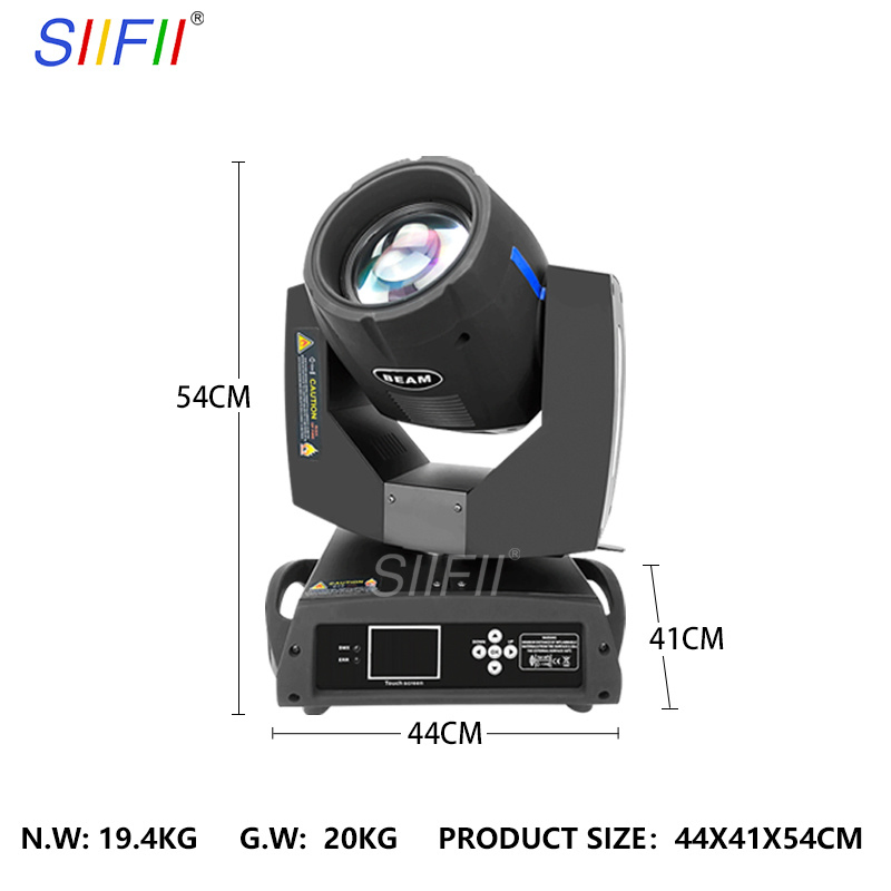 230W 7r Moving Head Beam Spot Light with LED Strip for Events Party Stage Light
