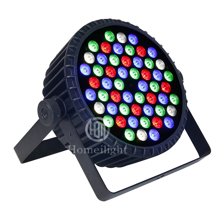 LED Flat PAR Can 54X3w 4 In1 RGBW DMX LED Uplight LED Stage Wash DJ Club PAR Light