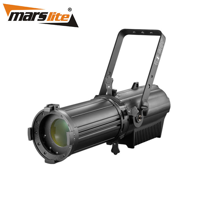 350W RGBW 4in1 Colorful LED Fixed Lens Profile LED Spotlight for Theater Church Movie Films Stage