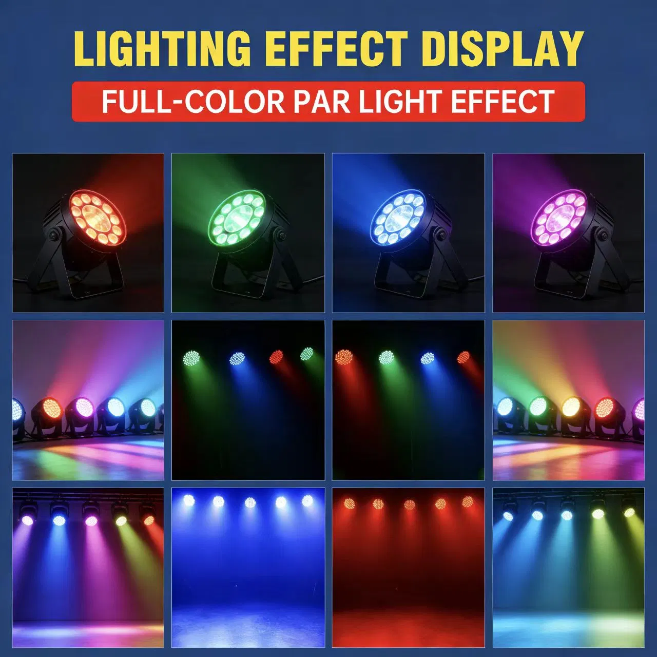 High-Power 54 LED PAR Light RGB Full-Color Stage Lighting