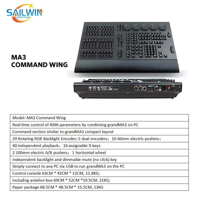 Sailwin M-A3 PRO Stage DJ Disco Intelligent DMX M-A2 Console Lighting Controller