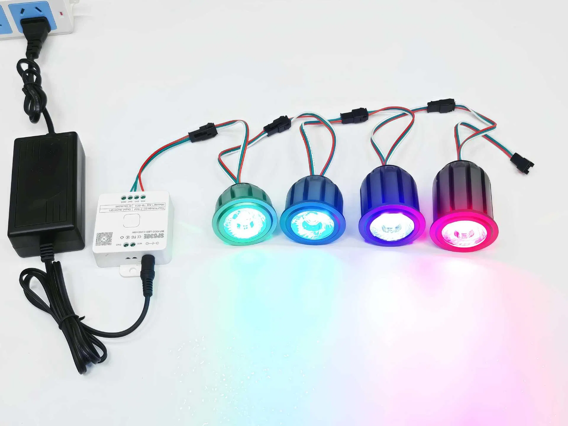 24V RGBW LED Spotlight Chasing Water Flow Effect Stage Bar Atmosphere Light RGB Spot Light