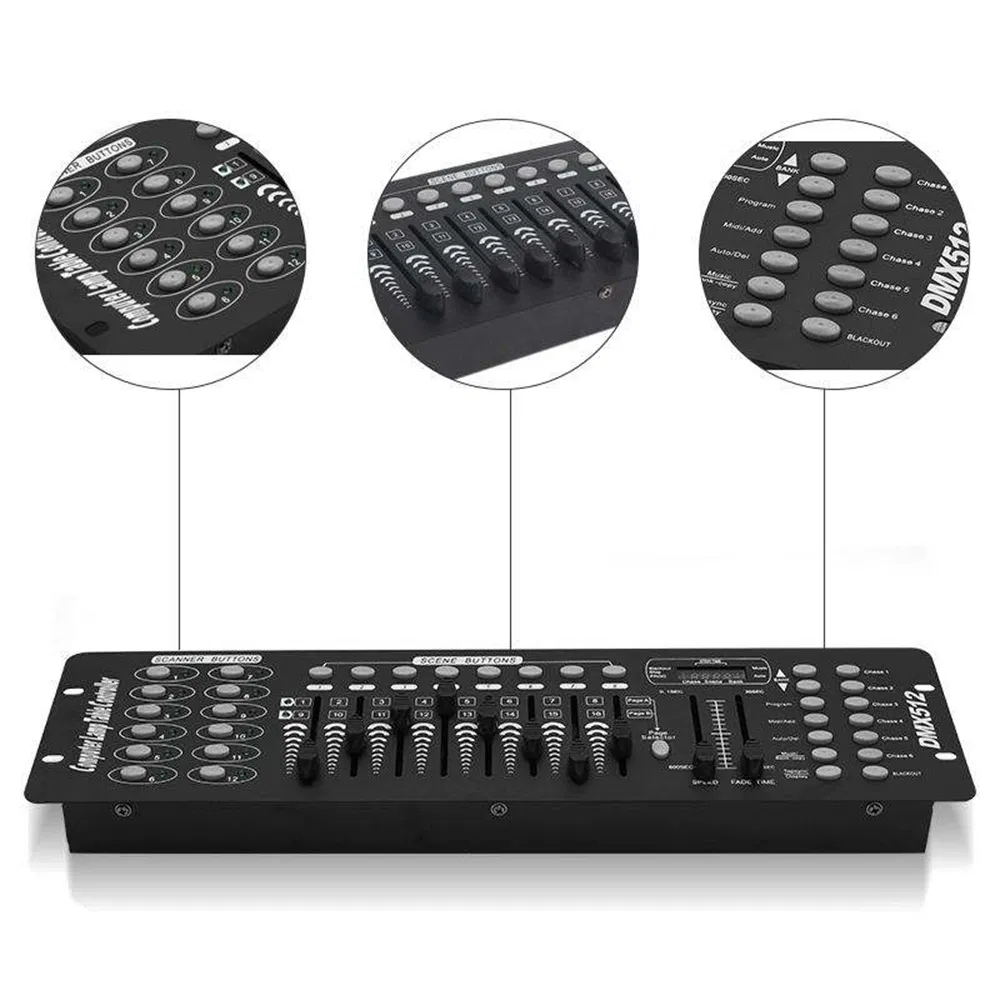 Small DMX LED Light Control Professional 192 Channel LED Stage Light Dimmer DMX512 Console DMX 512 Controller