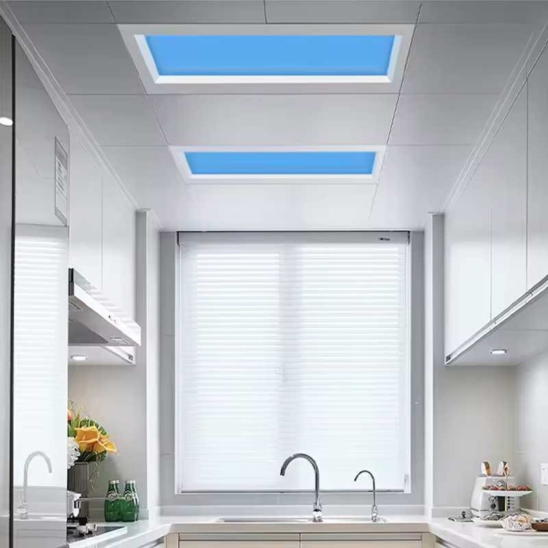 Indoor Ceiling Skylight Decorative Slim Recessed LED Blue Sky Panel Lights
