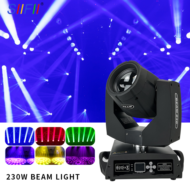 230W 7r Moving Head Beam Spot Light with LED Strip for Events Party Stage Light