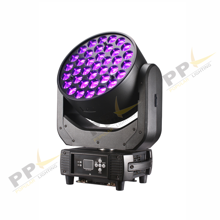 37PCS 15W LED Moving Head Zoom Light with Smooth Color Transitions