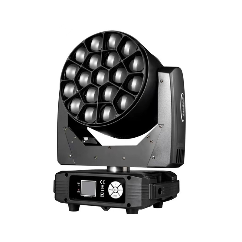 Stage Light Big Bee Eye 19*15W Clay Paky Pixel DJ Disco Wedding Party LED Moving Head Beam Wash Zoom Light
