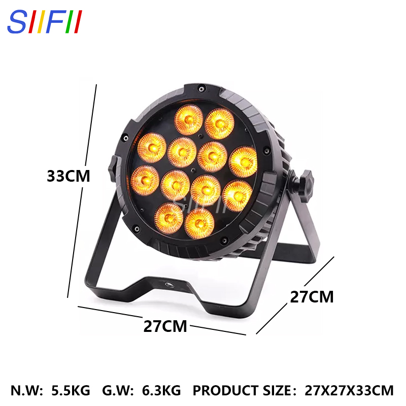 12X18W 6in1 Waterproof Battery LED PAR Light Outdoor LED PAR Bar Stage Lighting