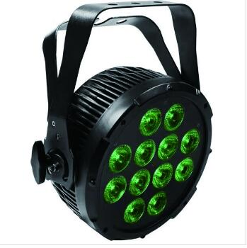 LED 12X10W Stage Flat PAR Light RGBW 4-in-1 for DJ Disco Party Wedding