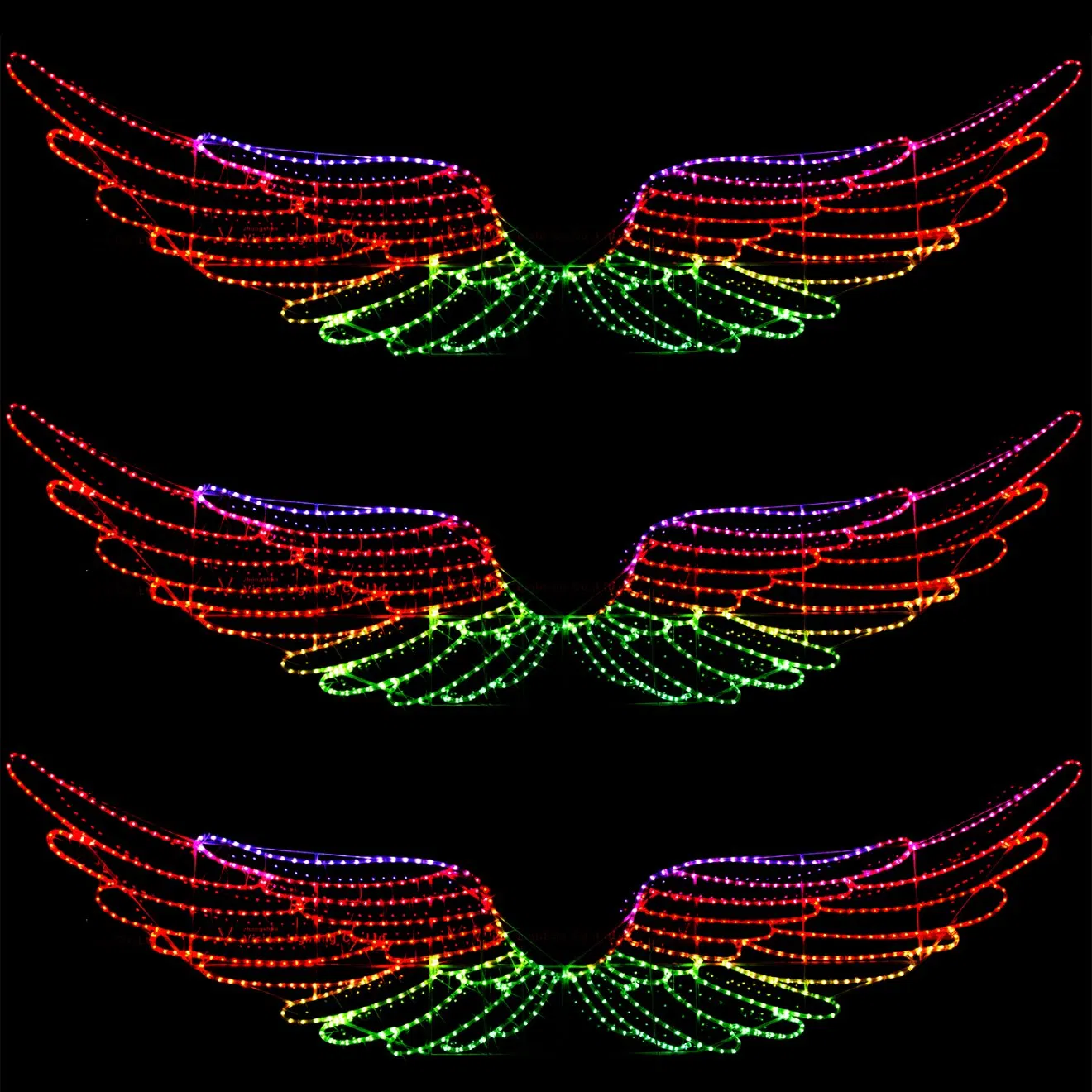 Christmas Decoration IP65 DMX512 LED Rope Stage Motif Landscape Outdoor Lighting