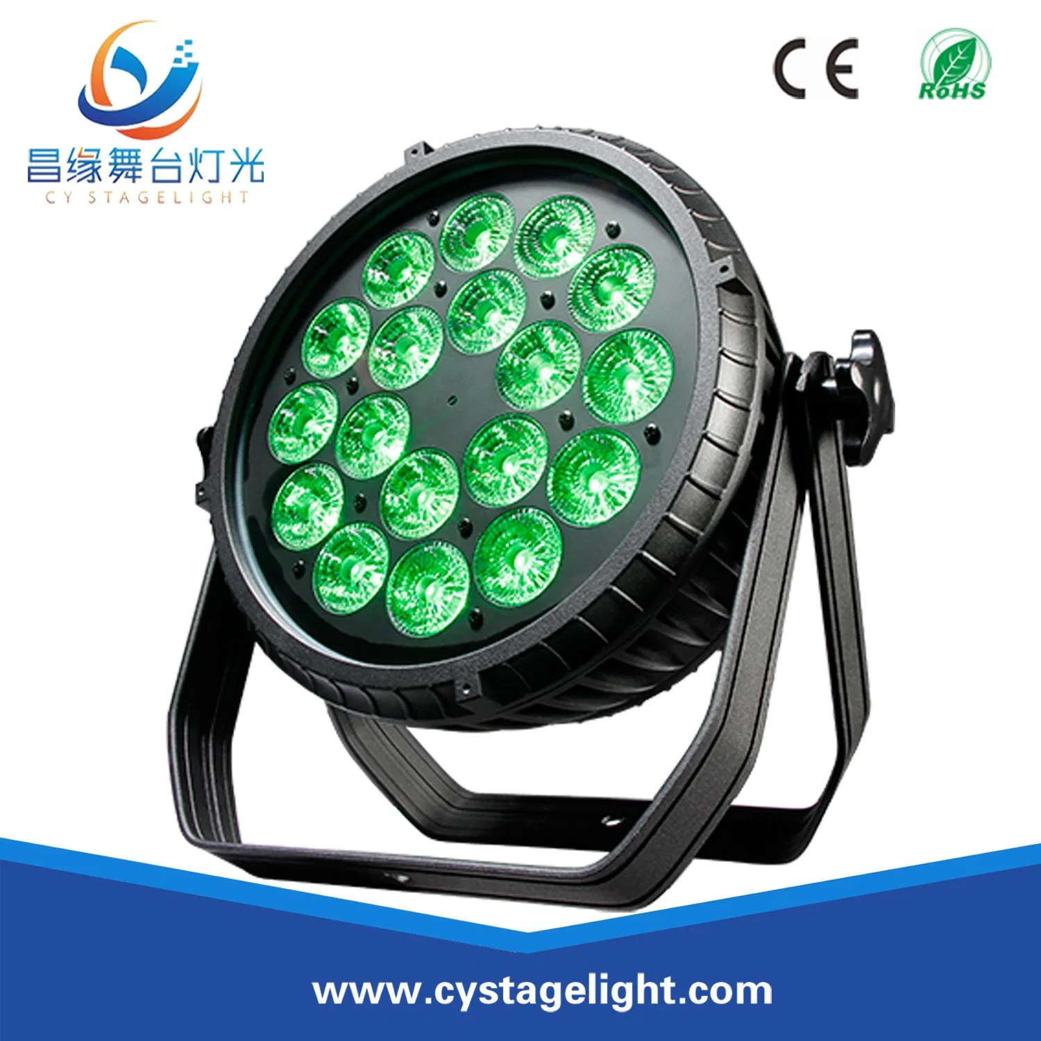 Rgbawuv 6in1 18*12W LED Outdoor Stage PAR Lighting for Concert
