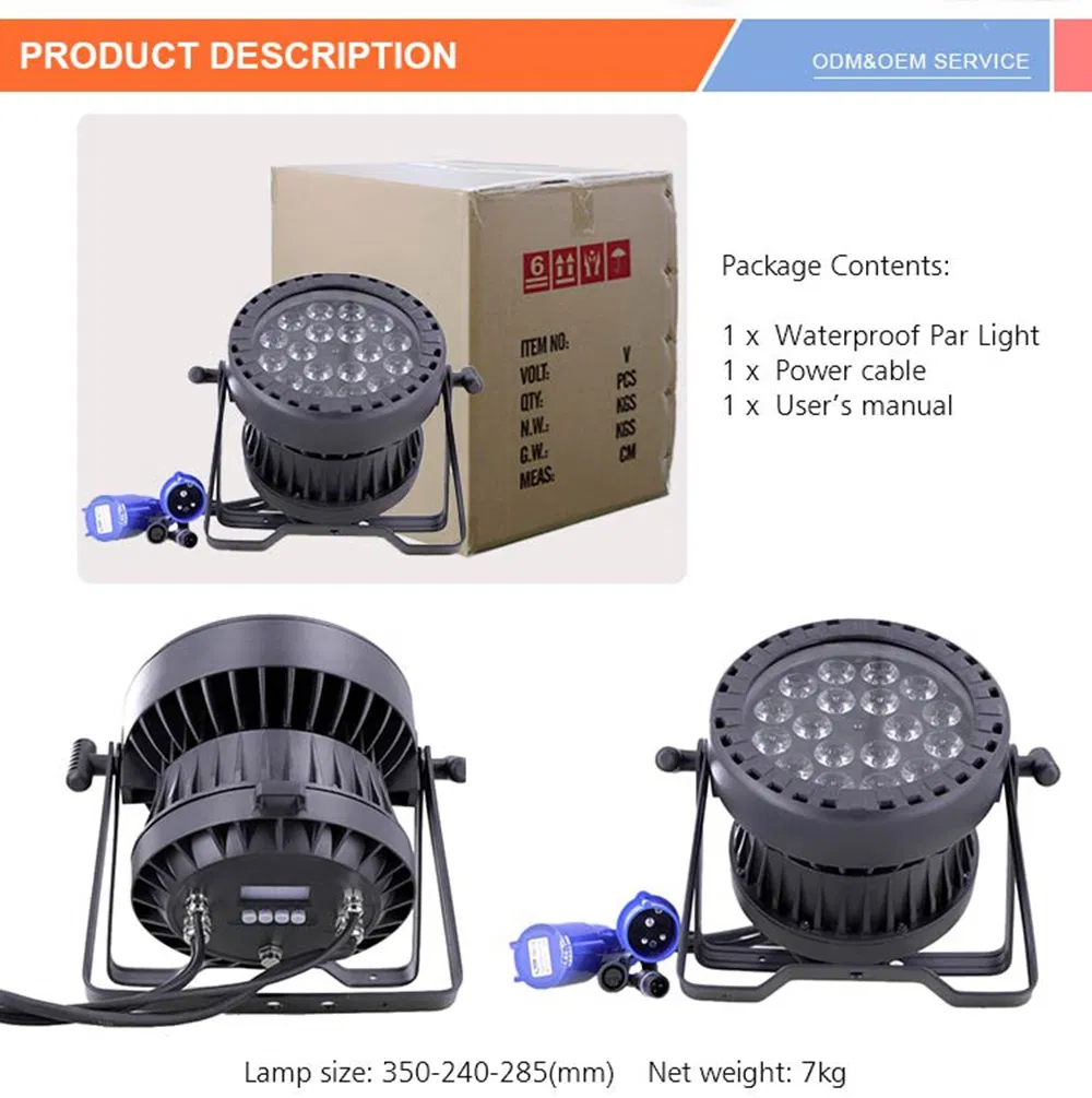 Outdoor Stage Light Waterproof LED PAR Lighting