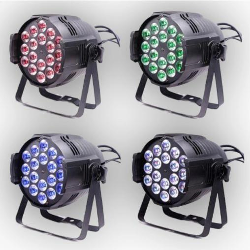 Outdoor DJ Nightclub PAR Lights 18PCS 4in1 LED PAR Can Lights LED Professional Stage Light